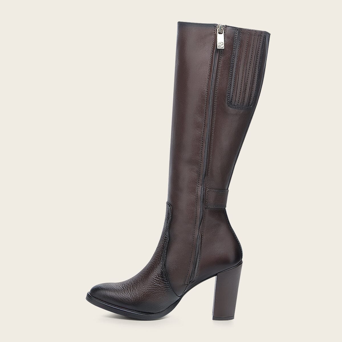Bota de vestir en piel genuina de venado para dama