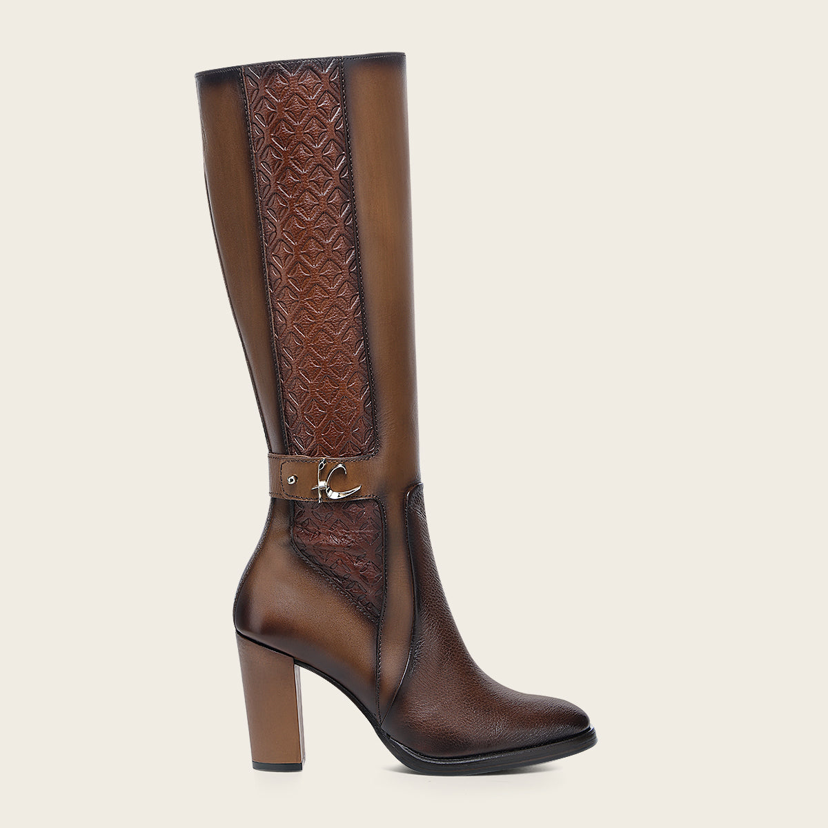 Bota de vestir en piel genuina de venado para dama