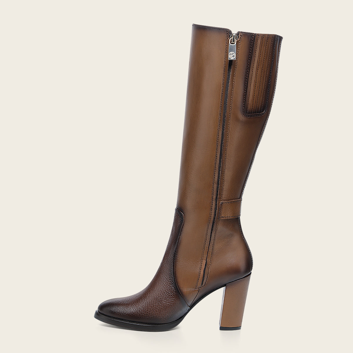 Bota de vestir en piel genuina de venado para dama