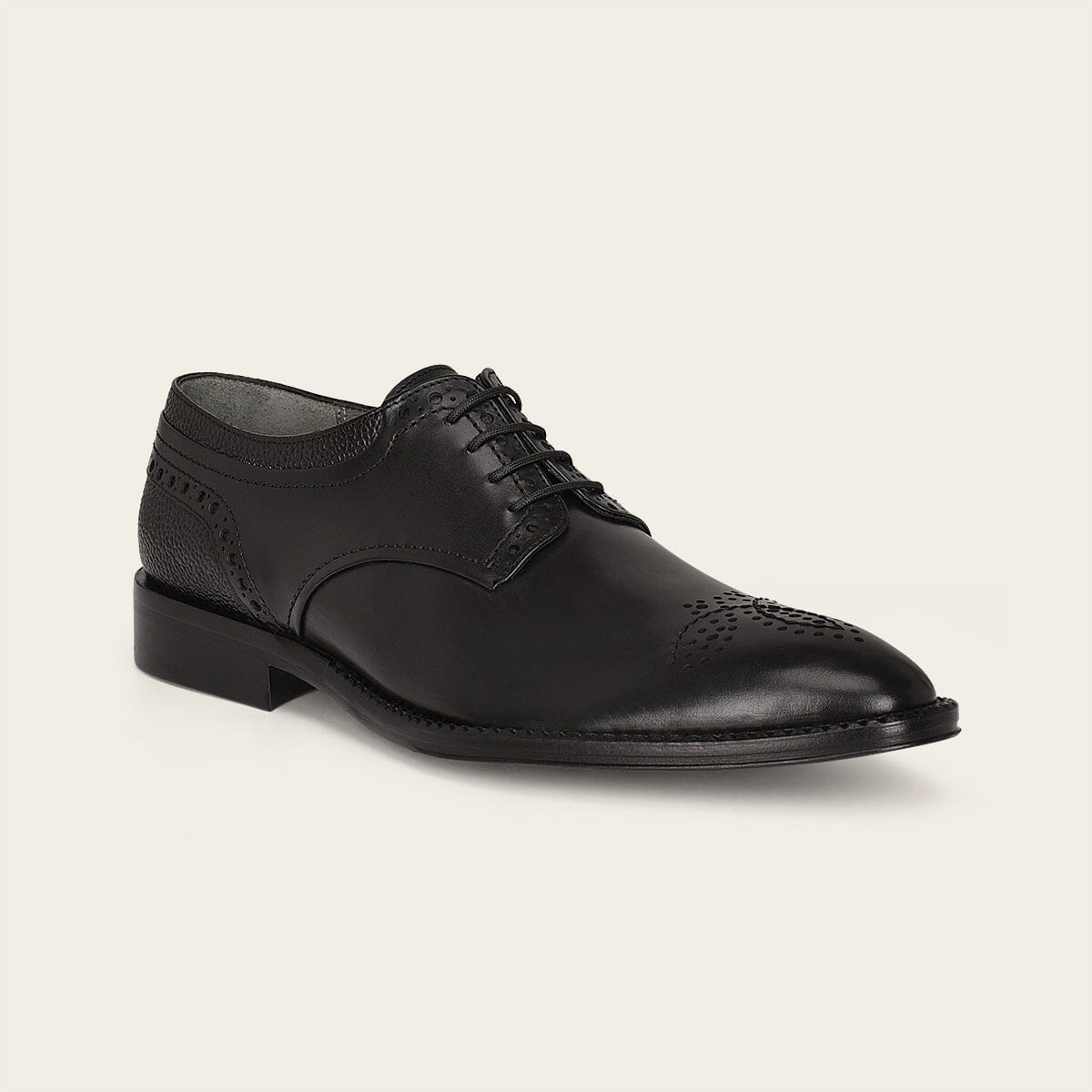 Zapato de vestir tipo derby en piel genuina de bovino