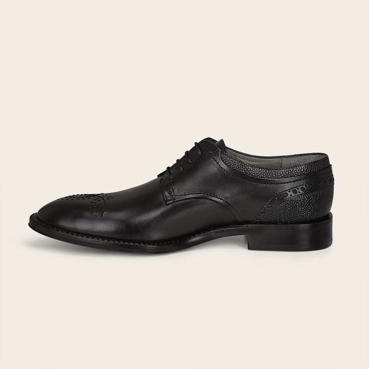 Zapato de vestir tipo derby en piel genuina de bovino