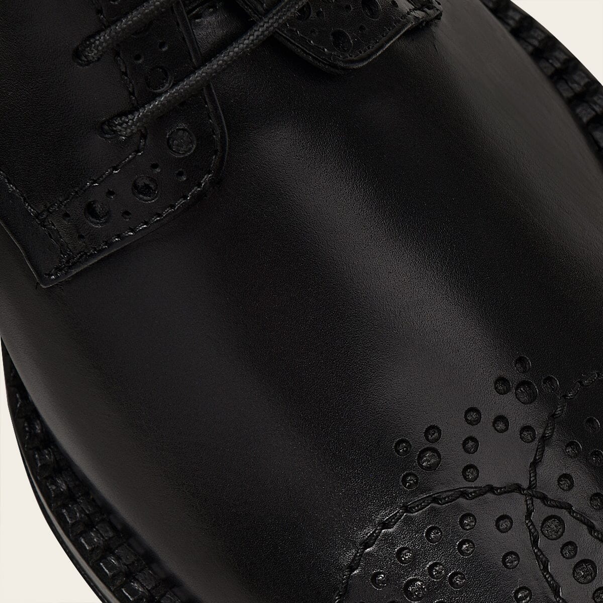 Zapato de vestir tipo derby en piel genuina de bovino