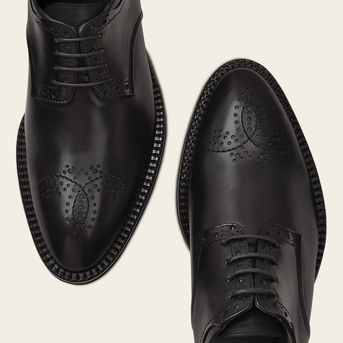 Zapato de vestir tipo derby en piel genuina de bovino