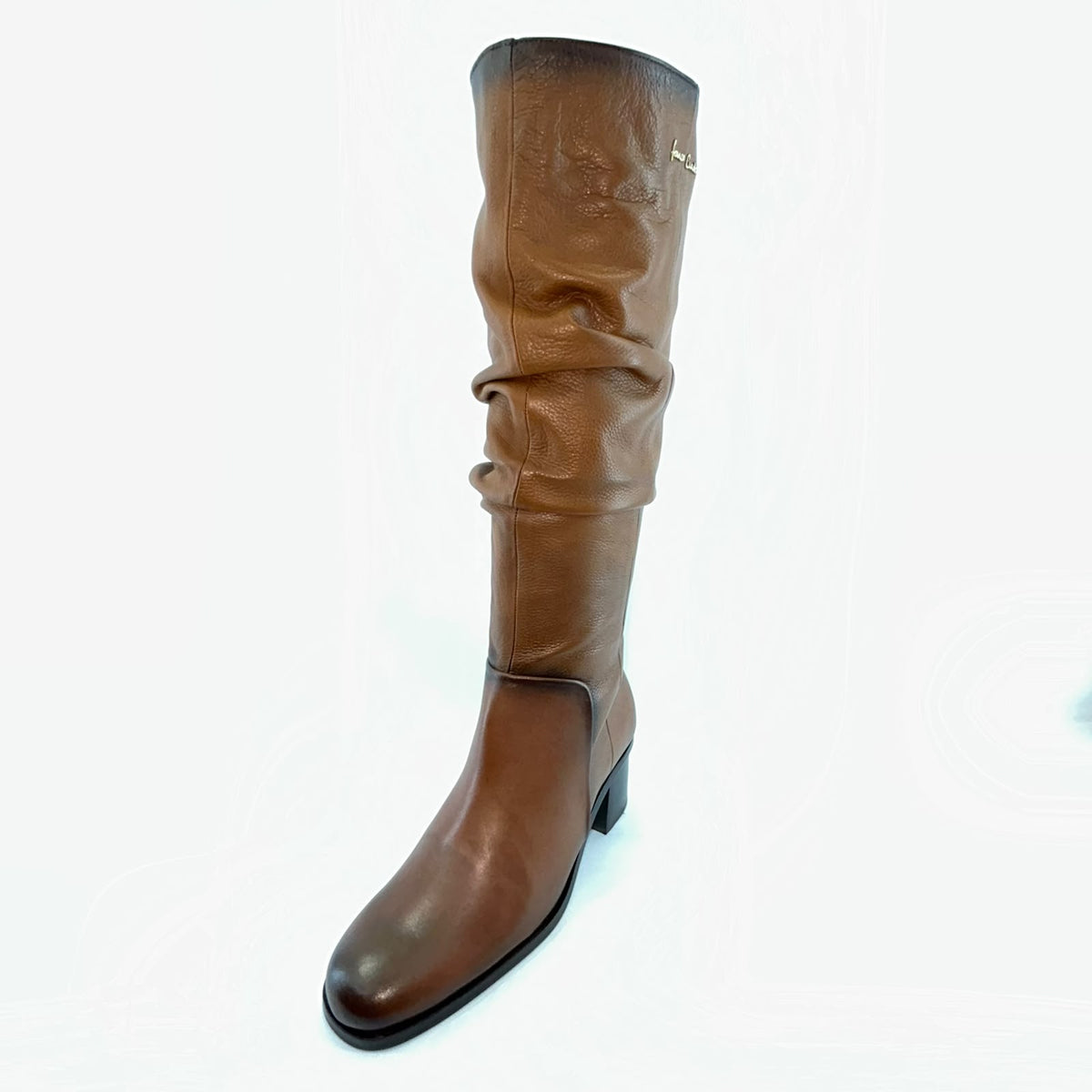 Bota alta de vestir en piel genuina de venado para dama