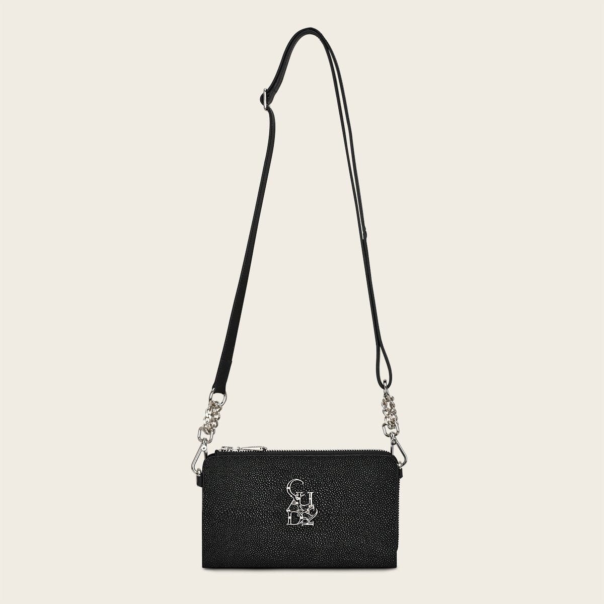 Cartera en piel genuina de mantarraya para dama