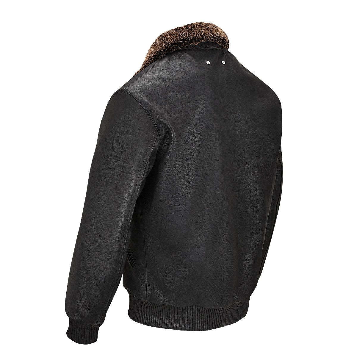 H277COC - Cazadora acolchada de piel de borrego casuales fashion CAFE Cuadra para hombre