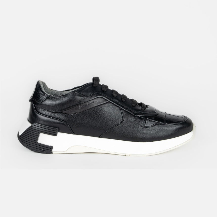 Tenis para caballero en piel genuina de alligator