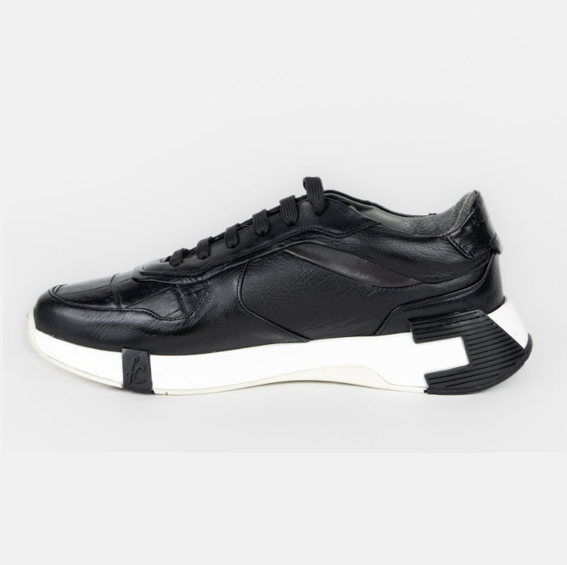 Tenis para caballero en piel genuina de alligator