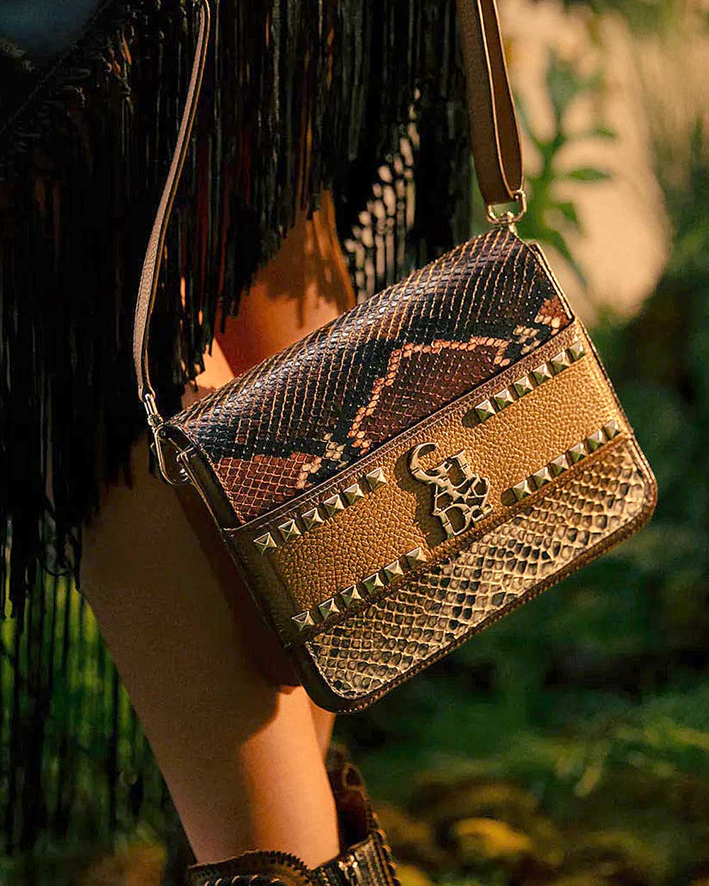 Bolso tote de piel de pitón