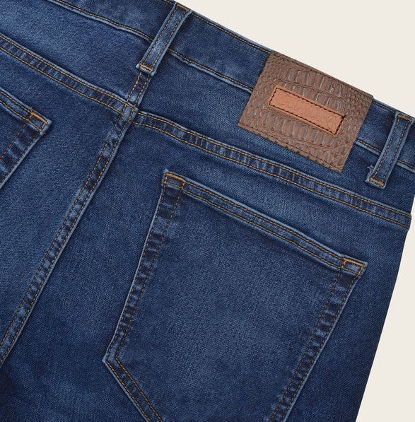Jeans Cuadra Para Caballero Corte Recto