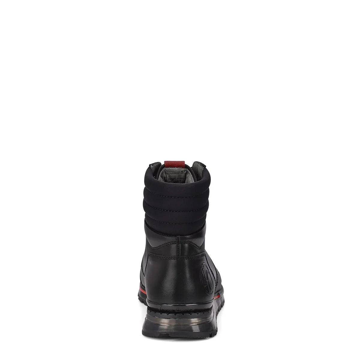 Snicker botin de piel genuina de caiman color negro