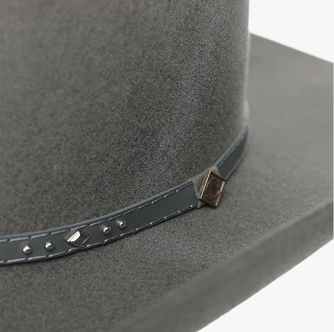 Sombrero Monterrey de lana color granito ( gris )