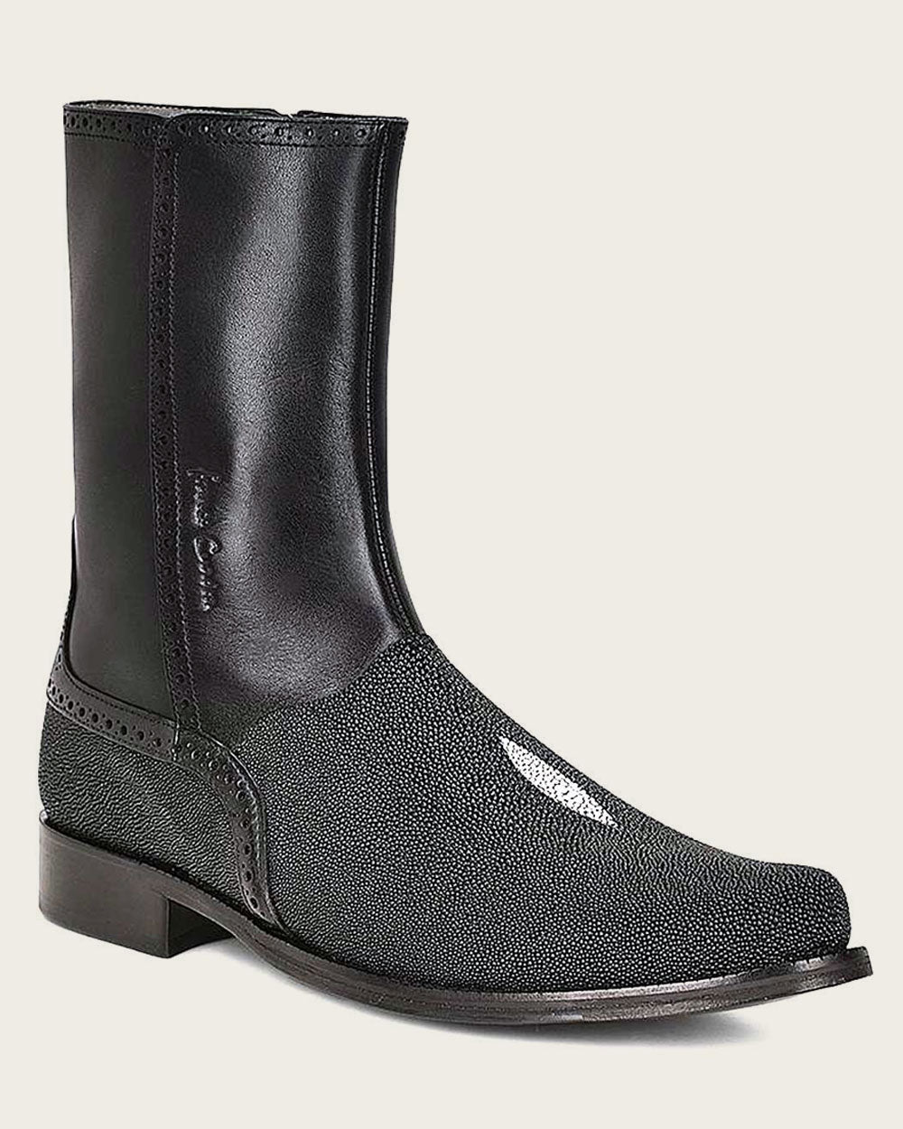 Botin de vestir en piel genuina de mantarraya para caballero