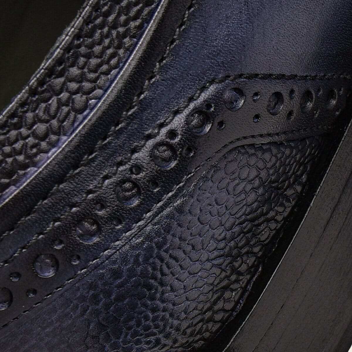 Zapato de vestir tipo derby en piel genuina de bovino