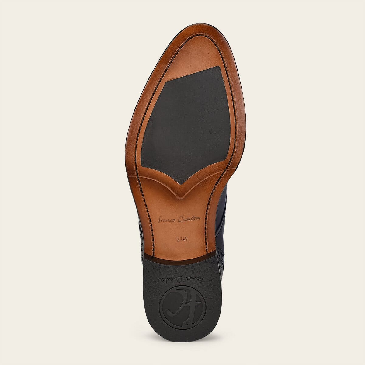 Zapato de vestir tipo derby en piel genuina de bovino